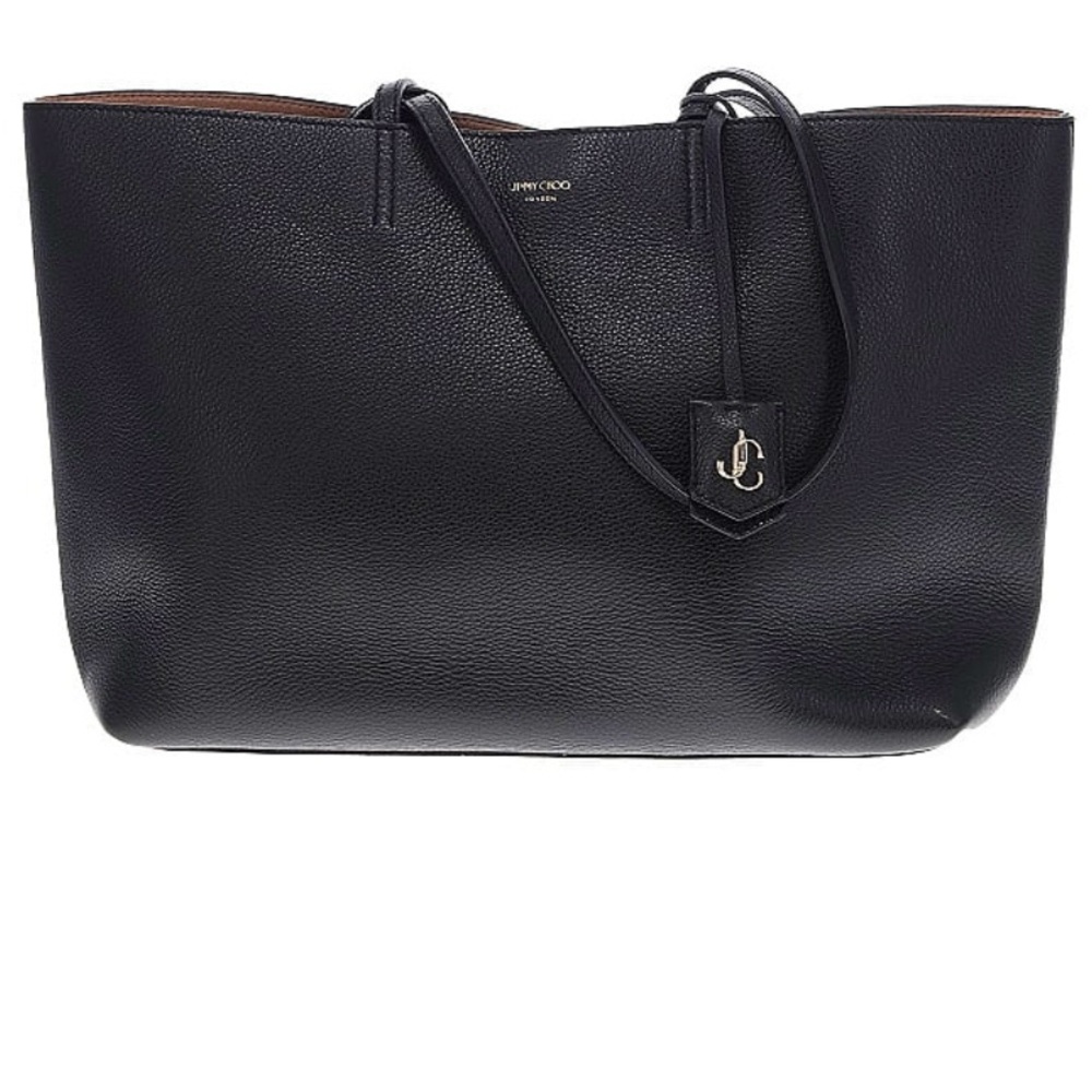 Jimmy Choo Black Leather Tote with dust bag